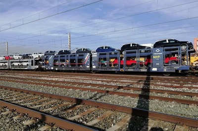 El transporte ferroviario de veh�culos creci� un 2,2 por ciento en 2024
